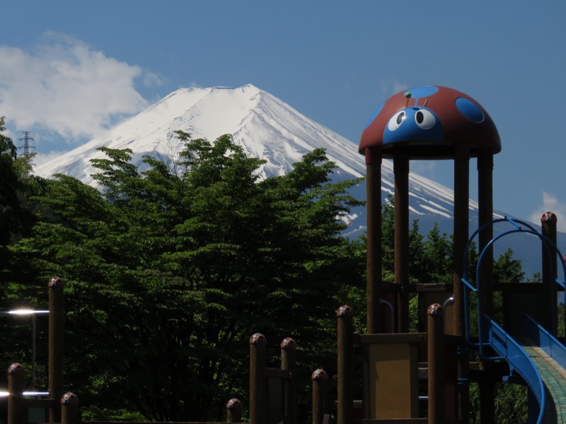倉見山、桂川公園、富士山