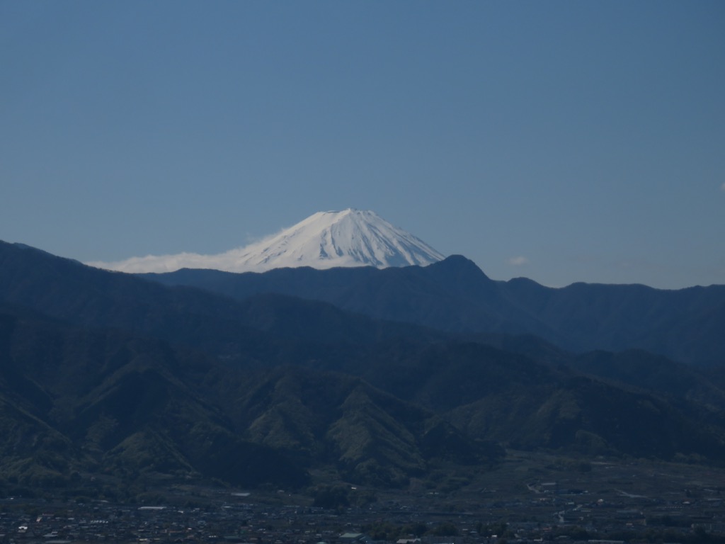 塩ノ山、山頂からの富士山