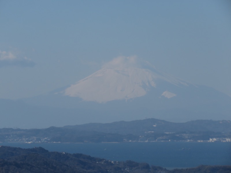 高宕山、山頂、富士山