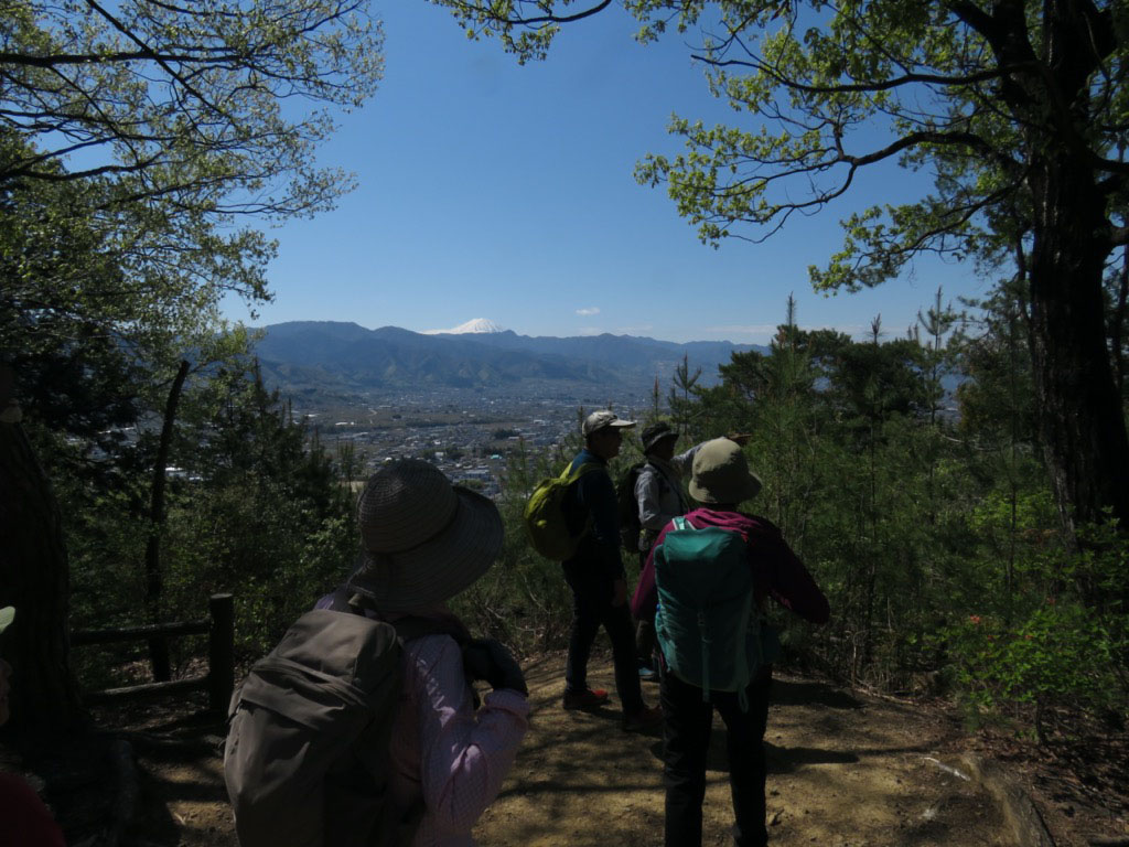 塩ノ山、山頂からの富士山