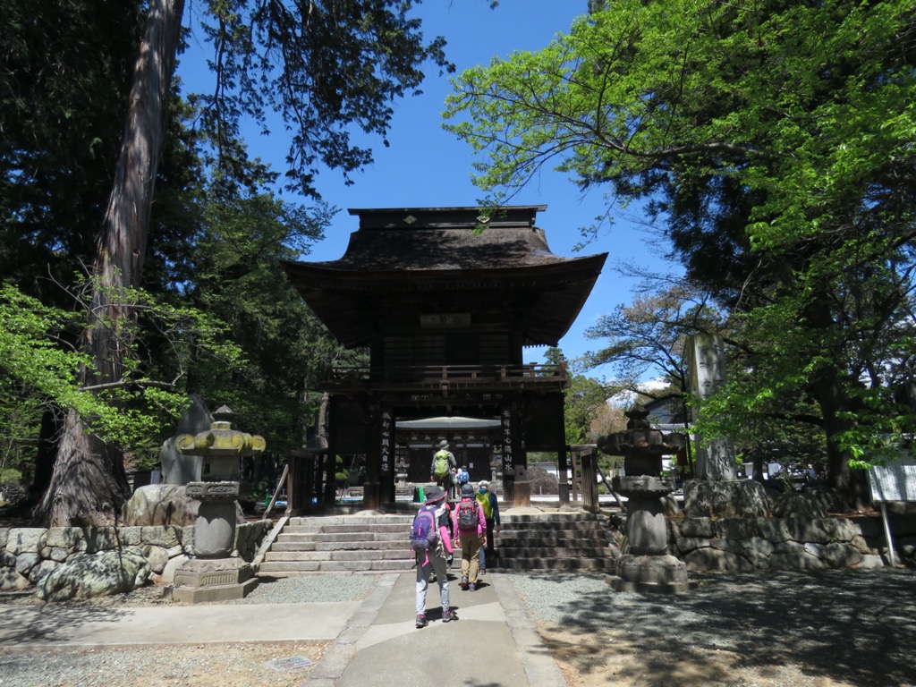 塩ノ山、恵林寺の三門