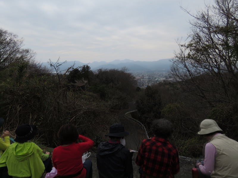 曽我丘陵ウォーキングコースと曽我梅林、上ノ山農道、箱根の山