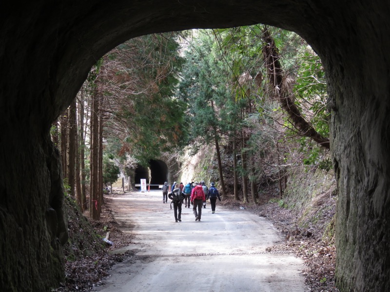 高宕山、三島神社→高宕山、怒田沢林道、高宕林道、怒田沢トンネル