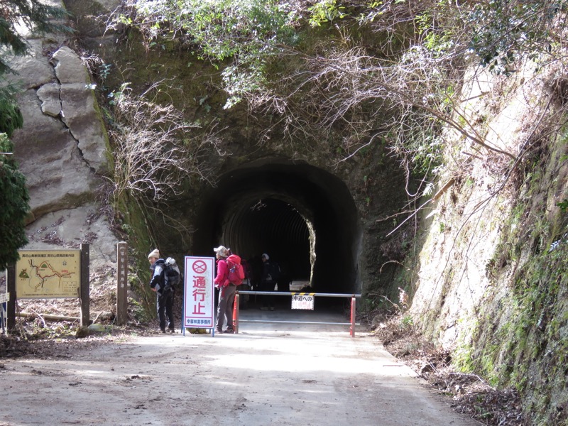 高宕山、三島神社→高宕山、怒田沢林道、高宕林道、怒田沢トンネル