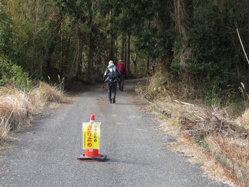 高宕山、三島神社→高宕山、怒田沢林道、高宕林道