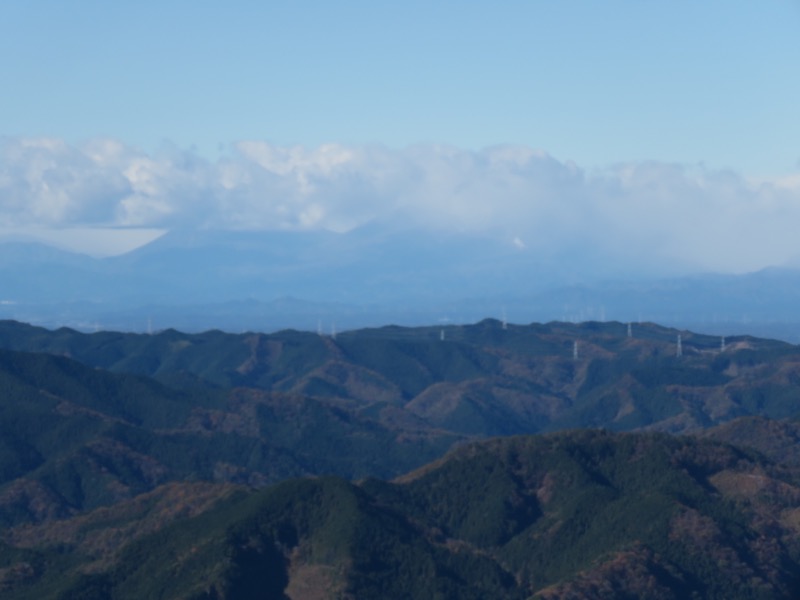 奥久慈・男体山から袋田の滝、奥久慈・男体山、山頂、男体神社奥宮からの展望