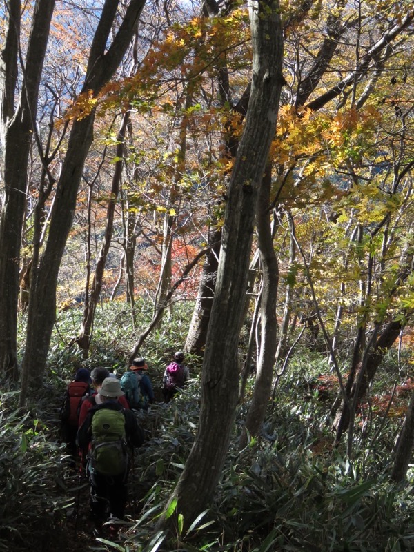 奥久慈・男体山から袋田の滝、男体山山頂〜袋田の滝