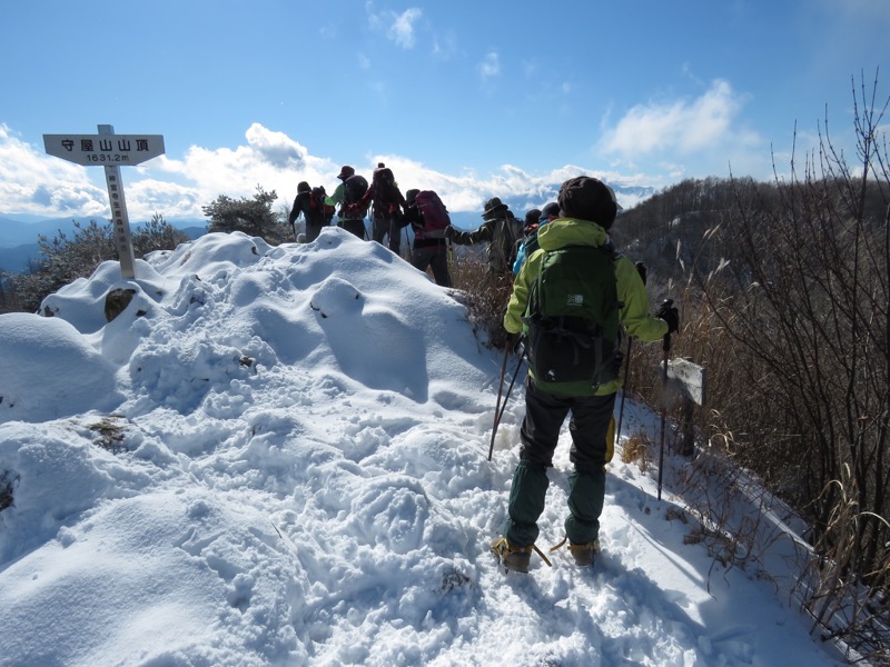 守屋山,登山