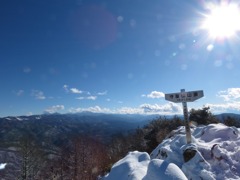 守屋山,登山