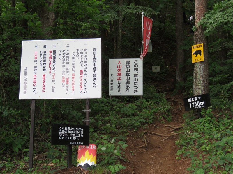 霧訪山登山