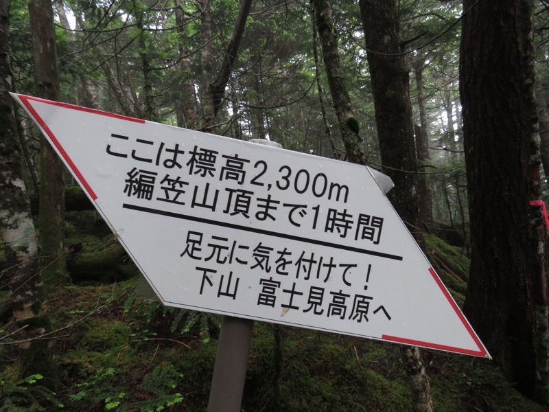 編笠山登山