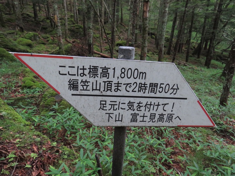 編笠山登山