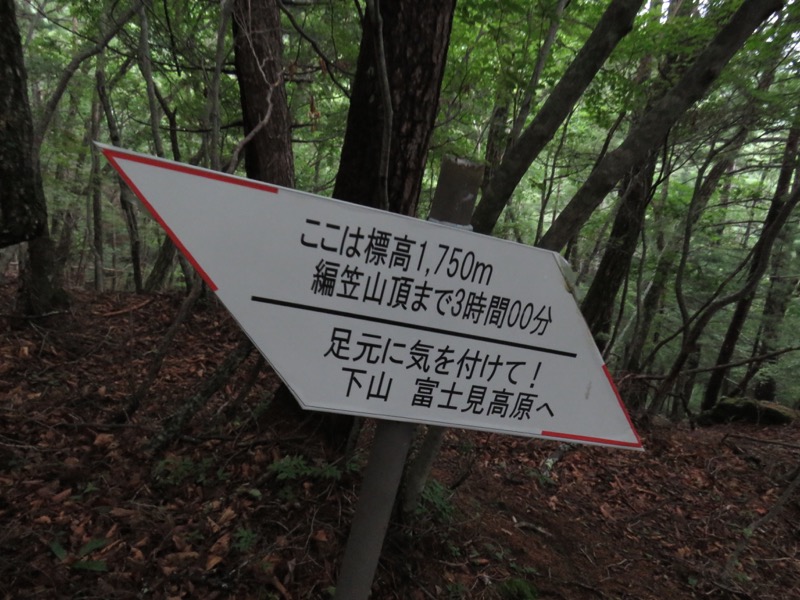 編笠山登山