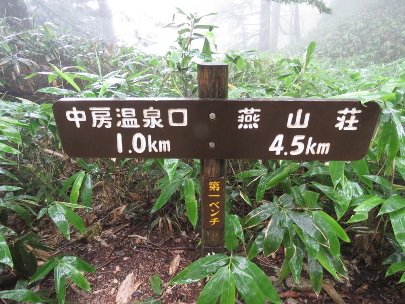 燕岳、登山