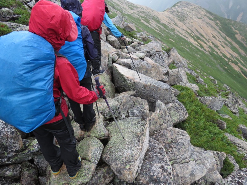 燕岳〜大天井岳〜常念乗越、登山