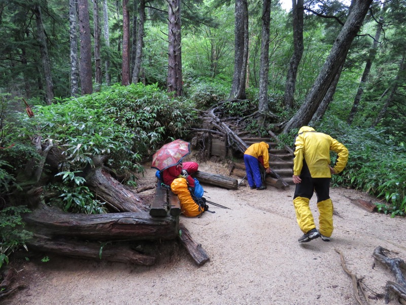 燕岳、登山