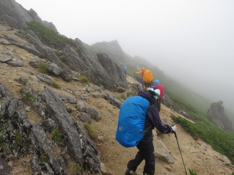 燕岳〜大天井岳〜常念乗越、登山