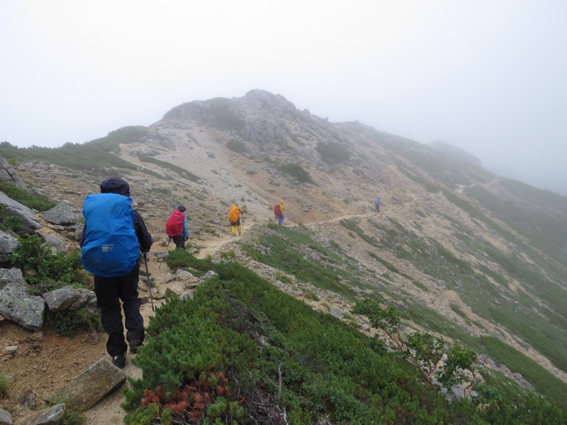 燕岳〜大天井岳〜常念乗越、登山