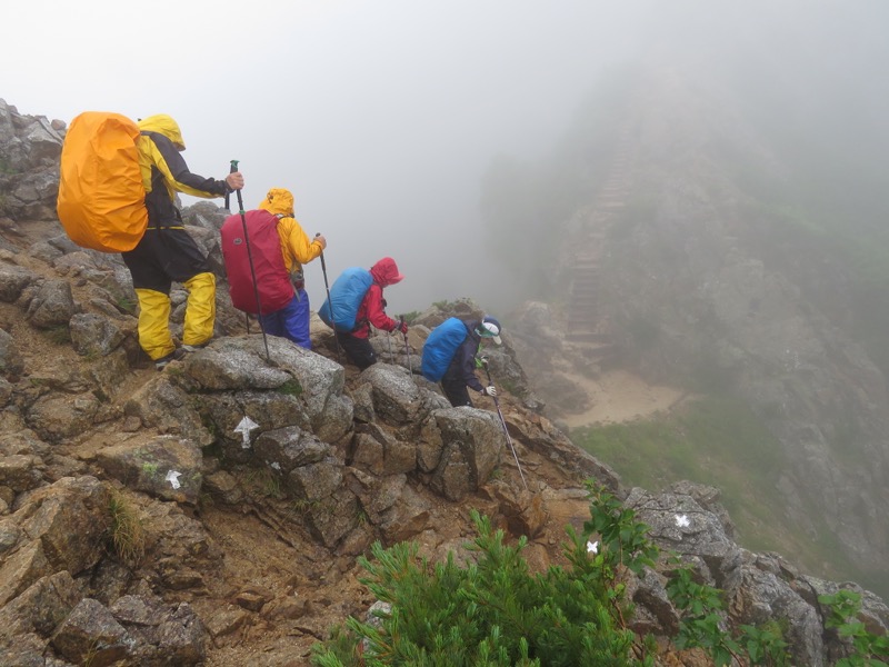 燕岳〜大天井岳〜常念乗越、登山