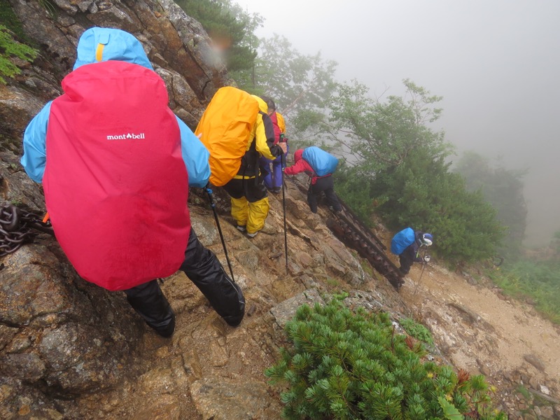 燕岳〜大天井岳〜常念乗越、登山