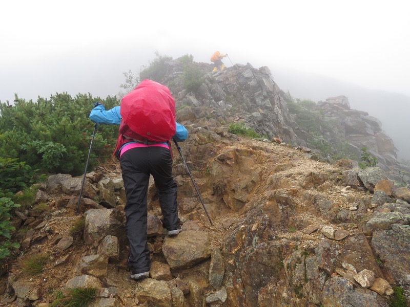 燕岳〜大天井岳〜常念乗越、登山