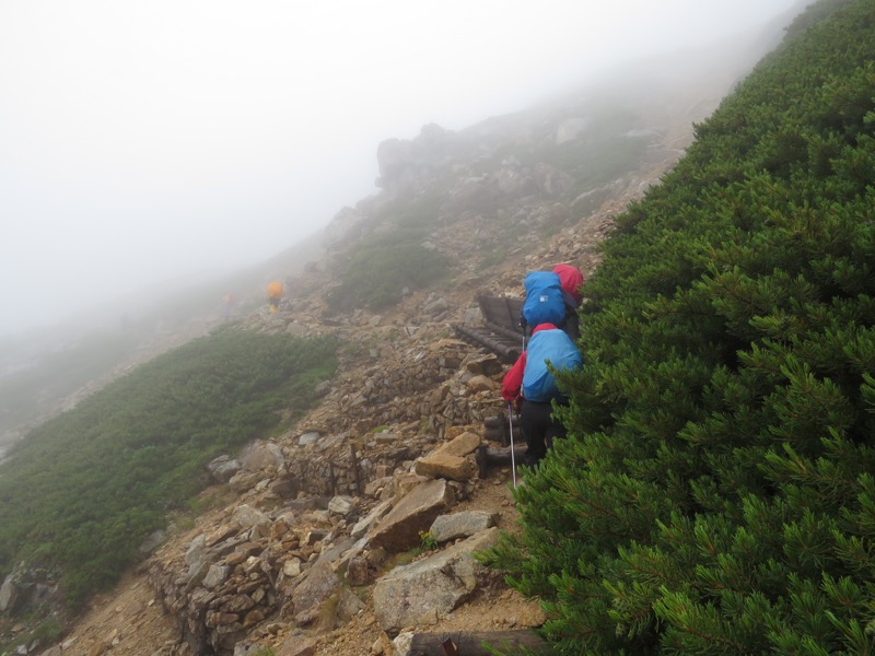 燕岳〜大天井岳〜常念乗越、登山