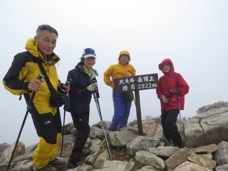 燕岳〜大天井岳〜常念乗越、登山