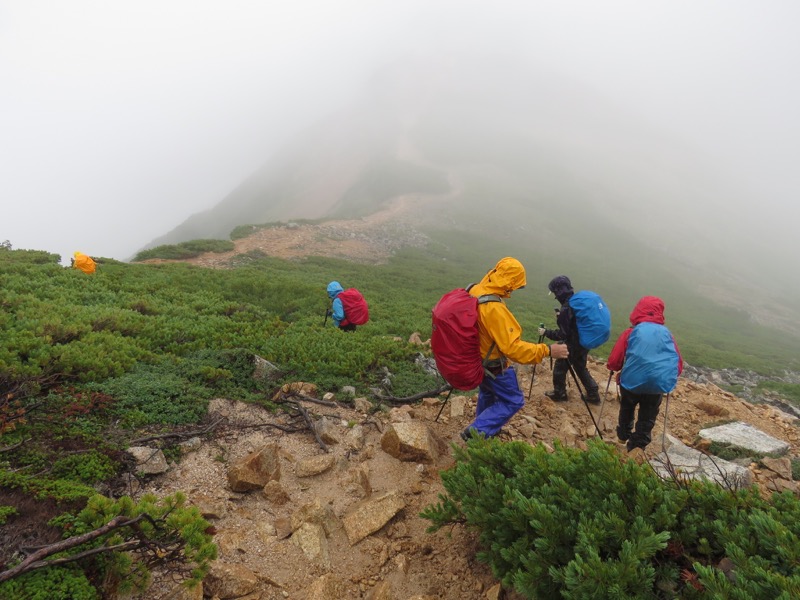 燕岳〜大天井岳〜常念乗越、登山