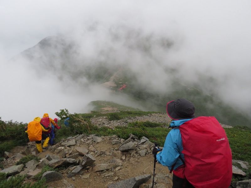 燕岳〜大天井岳〜常念乗越、登山