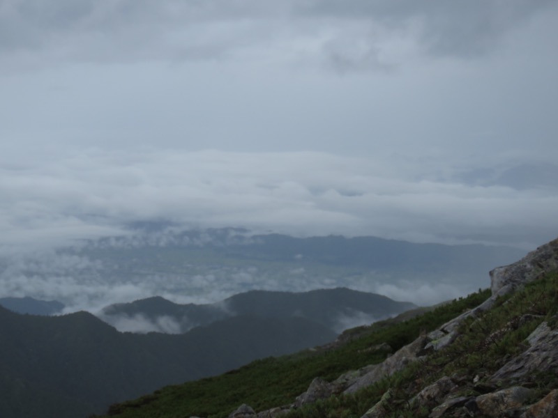 常念岳〜蝶ヶ岳、登山