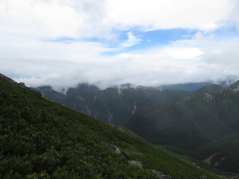 常念岳〜蝶ヶ岳、登山