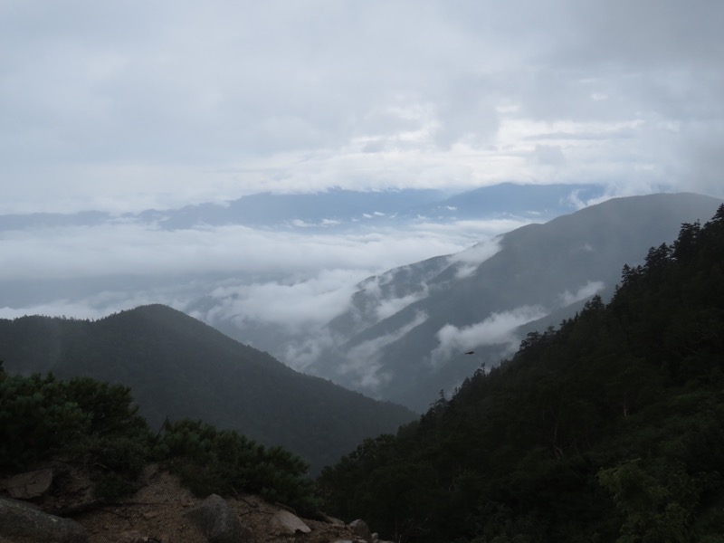 常念岳〜蝶ヶ岳、登山