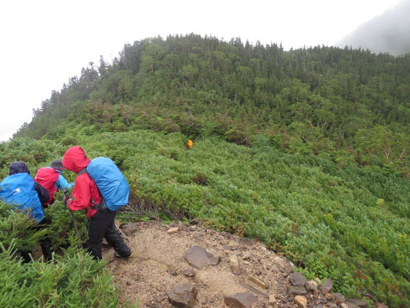 常念岳〜蝶ヶ岳、登山