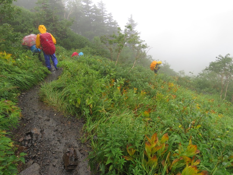 常念岳〜蝶ヶ岳、登山