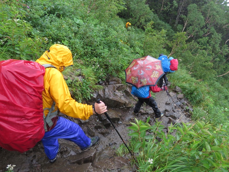 常念岳〜蝶ヶ岳、登山