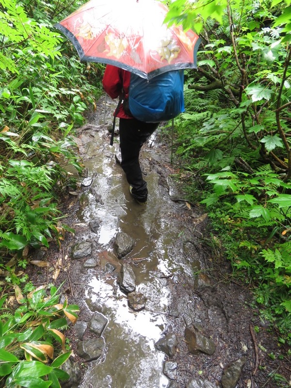 常念岳〜蝶ヶ岳、登山