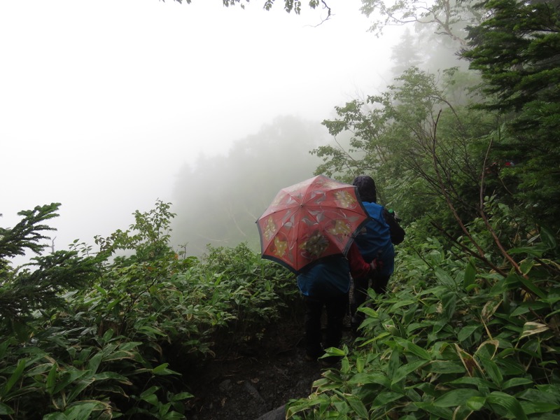 常念岳〜蝶ヶ岳、登山