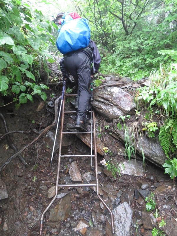 常念岳〜蝶ヶ岳、登山