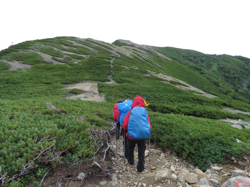 常念岳〜蝶ヶ岳、登山