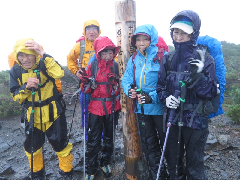 蝶ヶ岳〜徳沢〜上高地、登山