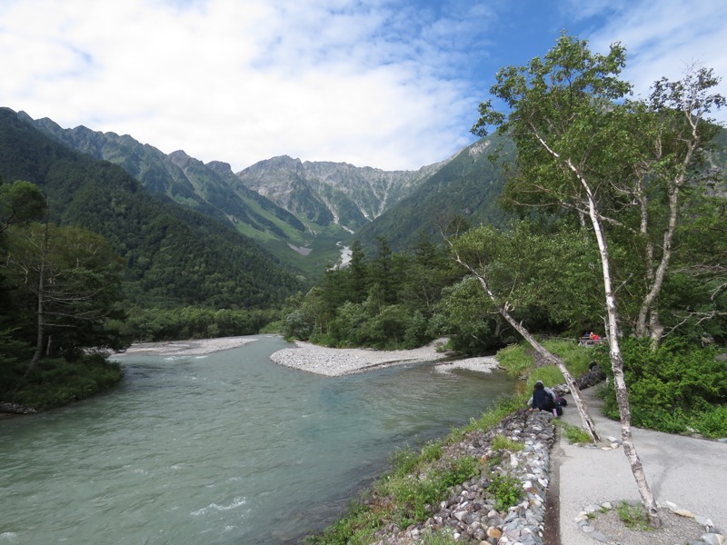 蝶ヶ岳〜徳沢〜上高地、登山