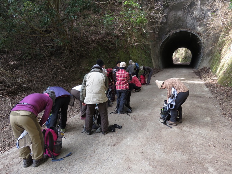 高宕山、三島神社→高宕山、怒田沢林道、高宕林道、怒田沢トンネル