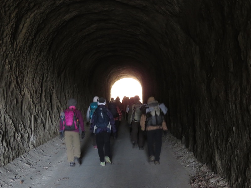 高宕山、三島神社→高宕山、怒田沢林道、高宕林道、怒田沢トンネル