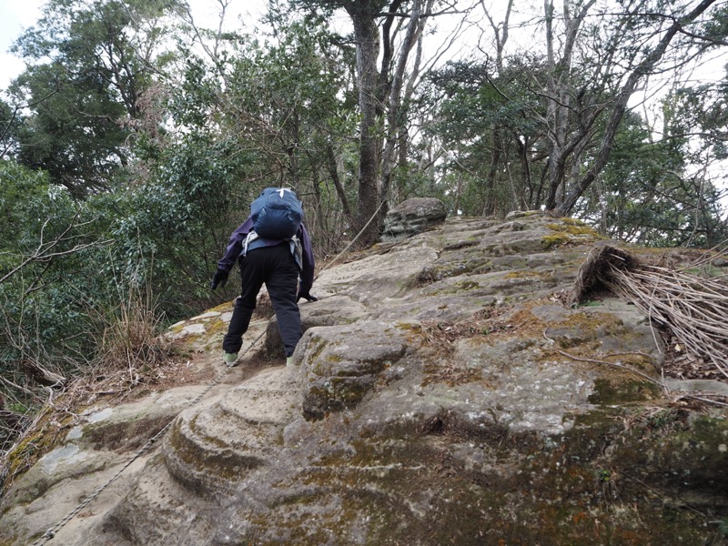 高宕山、山頂下分岐→高宕山