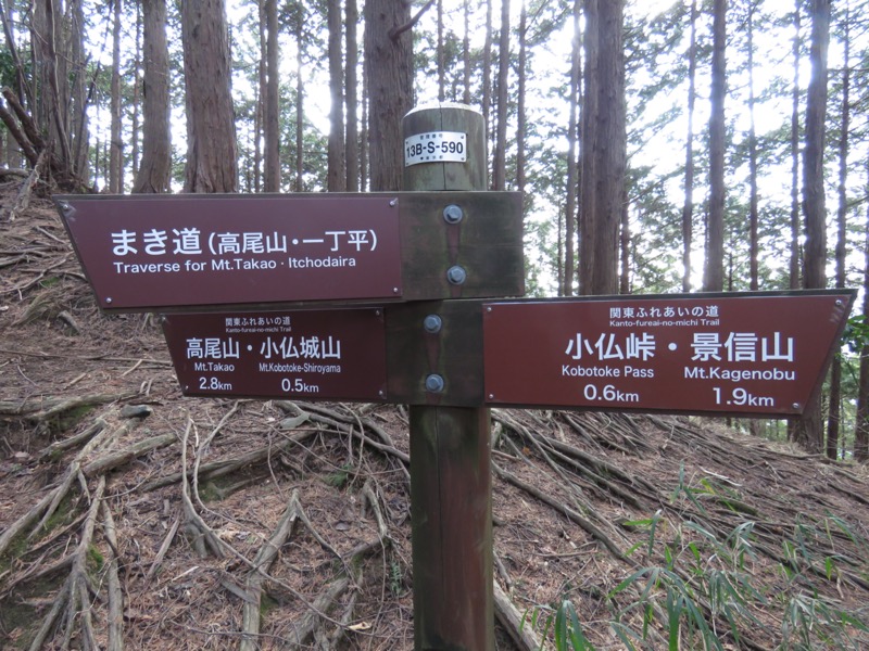 陣馬山、高尾山