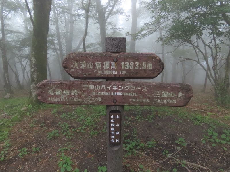 三国山、山中湖