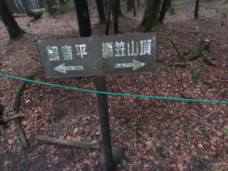 編笠山