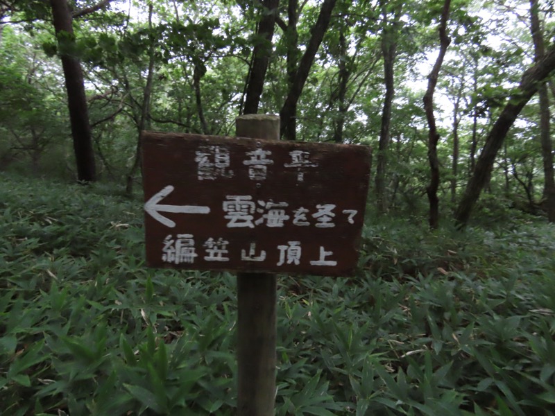 編笠山