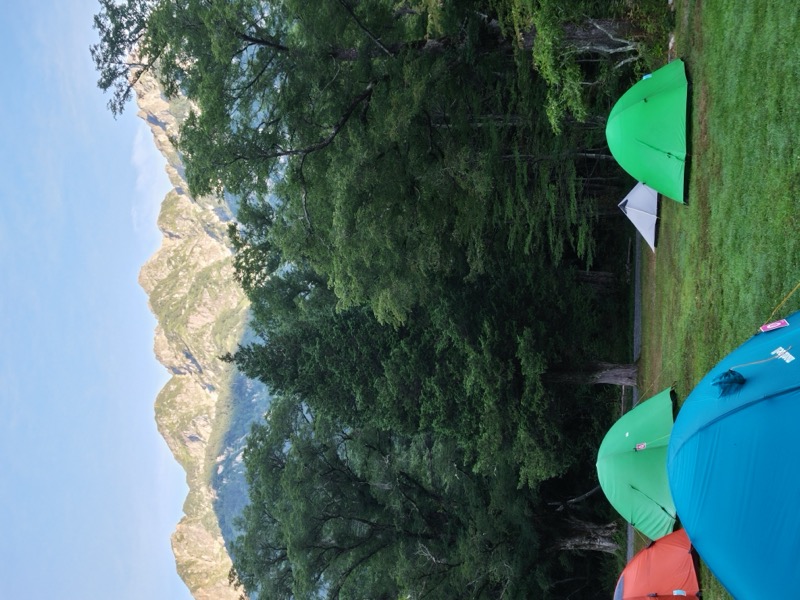 蝶ヶ岳、上高地右岸歩道