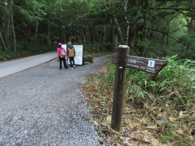 蝶ヶ岳、上高地右岸歩道